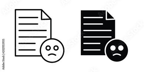 Foto Complaint icon editable. Vector symbols in strokes