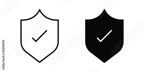 Fotografía Safe icon editable. Vector symbols in strokes