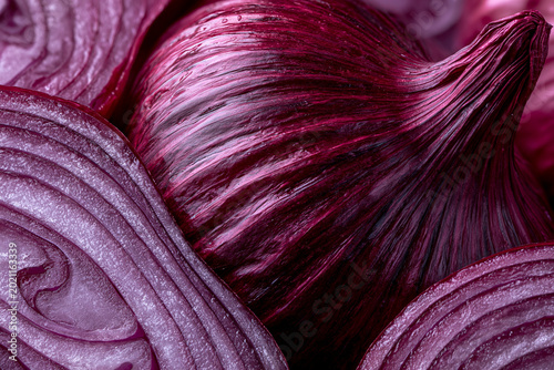 red onion background