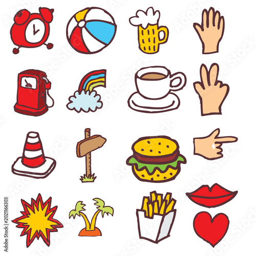 set of icons
