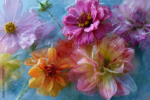 flowers in the water