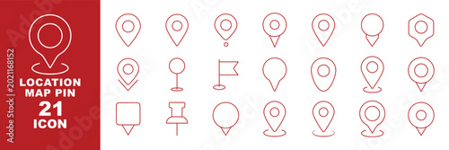 Foto Map and location icon set