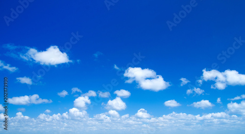 blue sky with clouds . sky landscape.  nature background