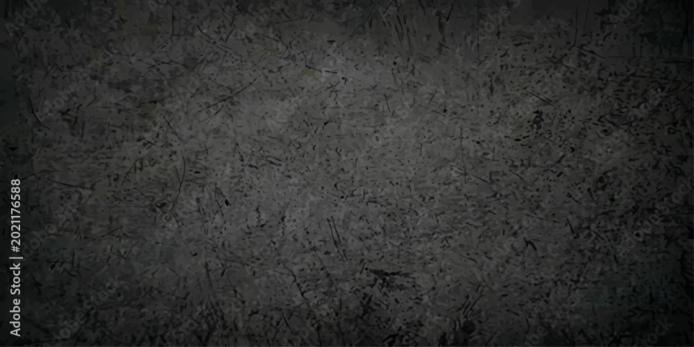 Fototapeta premium A dark and gritty grunge background featuring an old, rough concrete wall texture with a dirty, aged gray pattern on a blank vintage surface