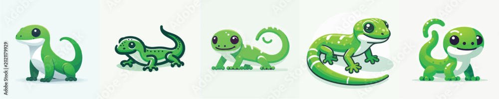Fototapeta premium Gecko Vector Illustration