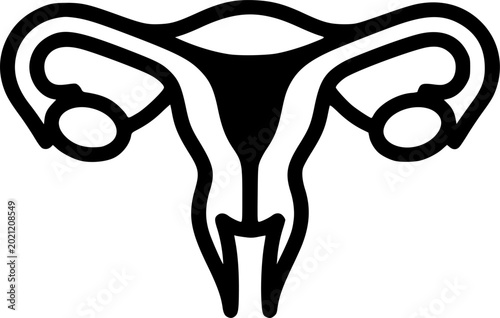 Gynecology icon, simple flat style. for ui or ux designs
