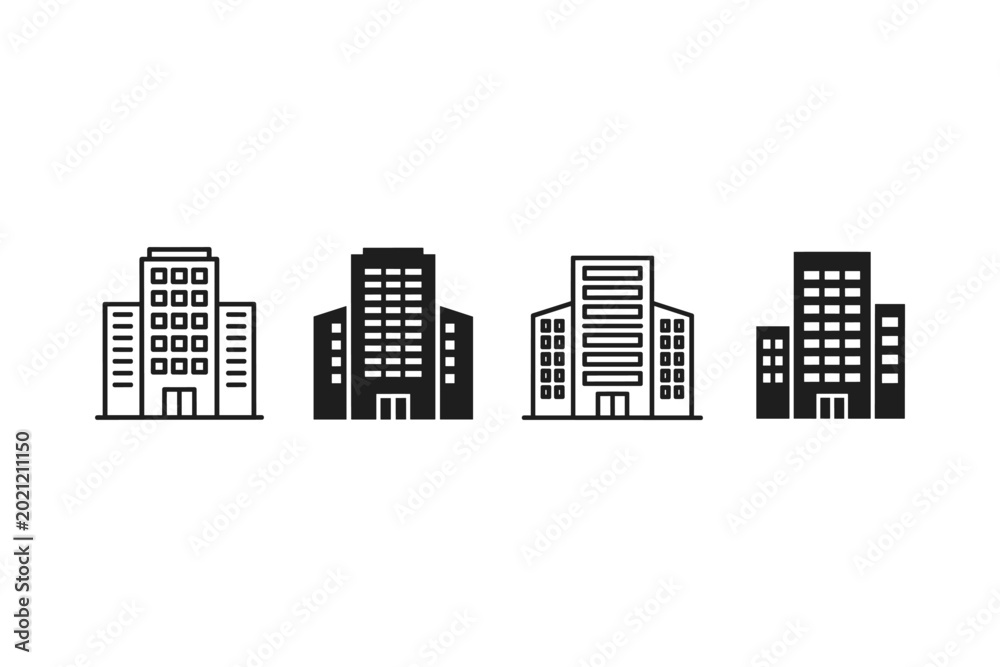 Fototapeta premium Building Icons Set