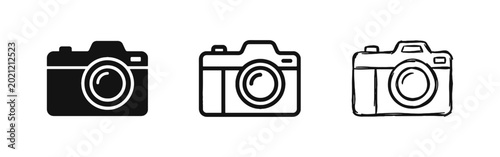 Photos Digital SLR Camera Photography Icon Set