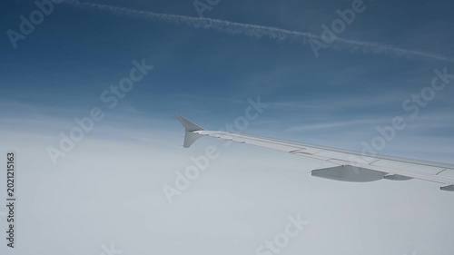 Blick aus einem Flugzeug
