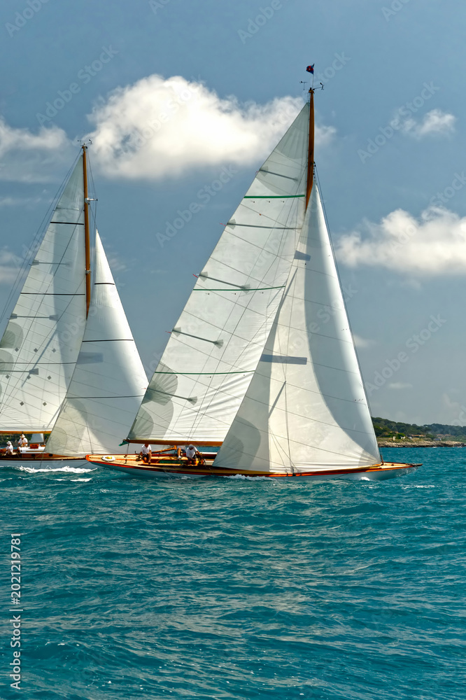 Fototapeta premium Sailing yacht race. Yachting. Sailing. Regatta 