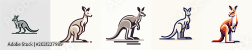 Photos Kangaroo Vector Illustration