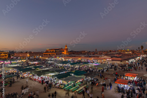 Jemaa el Fna square at night