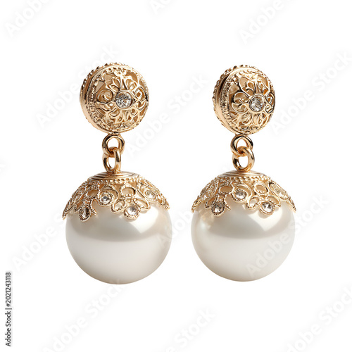 set of golden earrings