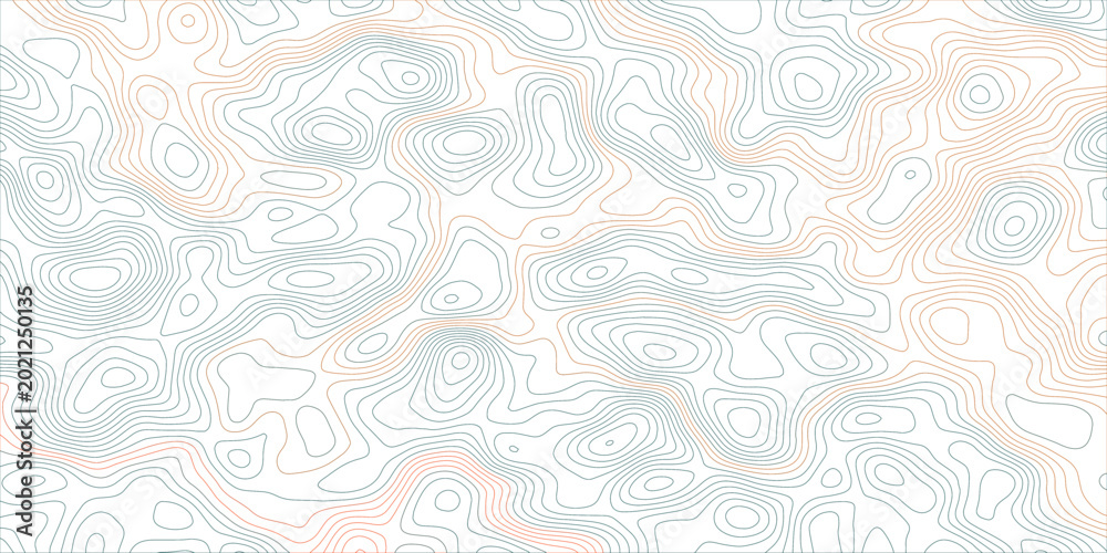 Fototapeta premium Abstract contour line map background with colorful blue topographic elevation curves and layered geographic shapes, clean minimalist cartography vector on transparent backdrop