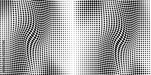 Tableau sur toile Background with monochrome dot texture