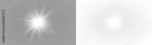 Photos Vector transparent light flare, sunlight special lens flare light effect