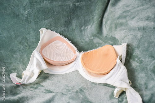Mastectomy bra with external silicone breast prostheses for recovery