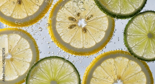 Sliced kiwi fruit on a gray surface