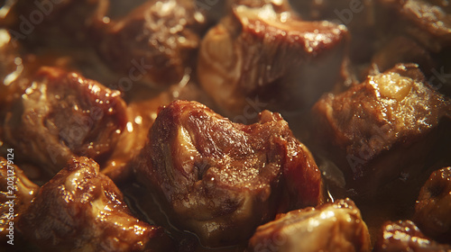 lamb chops on a black plate