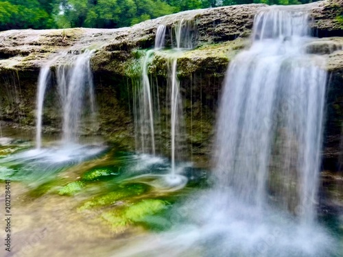 Airfield Falls Trailhead and Conservation Park where you'll find Tarrant County's largest natural waterfall.