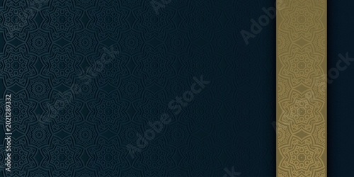 Photography Abstract background with luxurious Islamic ornamental patterns