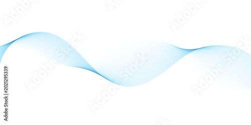 A futuristic blue abstract background featuring a digital wave pattern with flowing light curves and motion lines creates a sleek vector illustration for a modern web wallpaper design