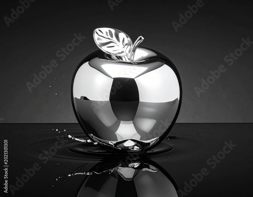 crystal ball on black background