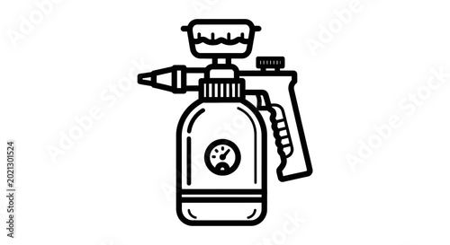 Canvas-taulu Spray paint can with nozzle.