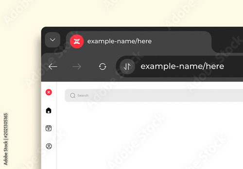 Browser Interface Mockup Template