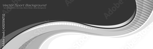 Design gray color combinations Sporty Wave Decal for Vehicle Graphics
