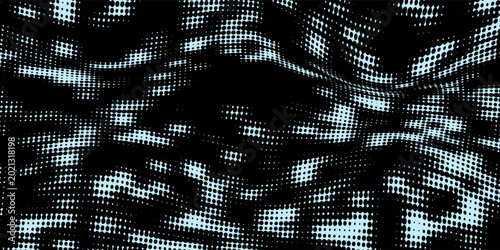 Abstract halftone dotted background. Monochrome pattern with dots and circles.