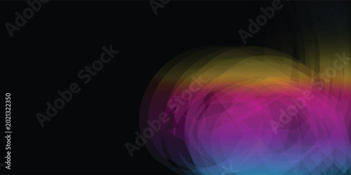 Quadro su tela Colorful abstract light trails with motion blur effect.