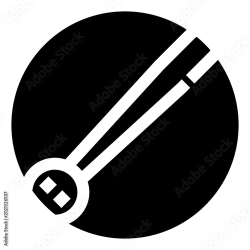 Foto Abstract musical string instrument with a circle and diagonal lines creating a t