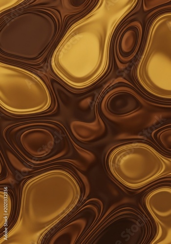 Molten Gold & Chocolate Swirls