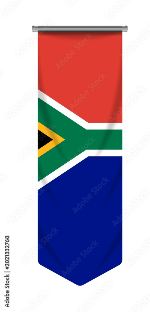 Fototapeta premium Vibrant South African Flag Banner for Celebrations and Events