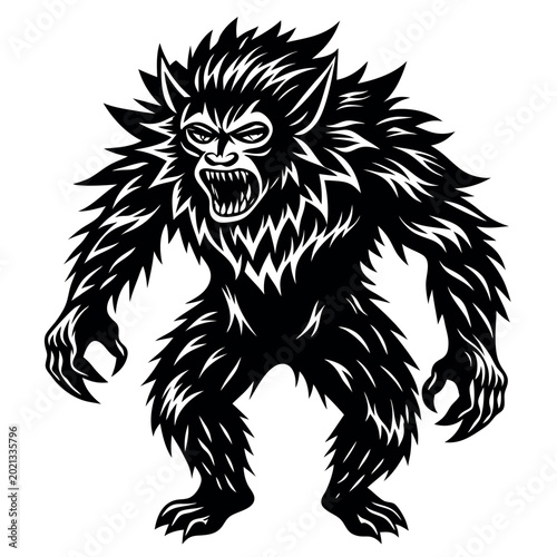 Trailblazing silhouette vector isolated with white background