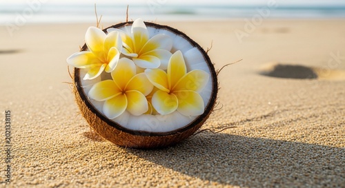 Island Bloom on Golden Sands