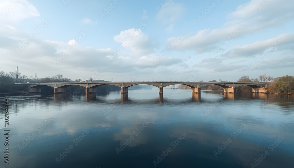 Obraz premium River Bridge Wide