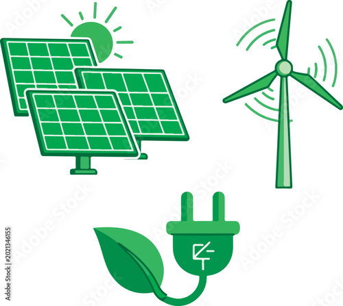 Renewable Energy Technology Solar Panel.
