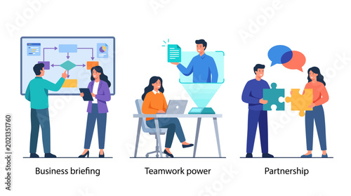 Canvastavla This image explores various aspects of teamwork, featuring collaborative environments and professional interactions in a modern business context