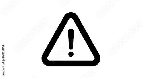 Bild auf Leinwand Warning Sign Exclamation Mark Symbol.