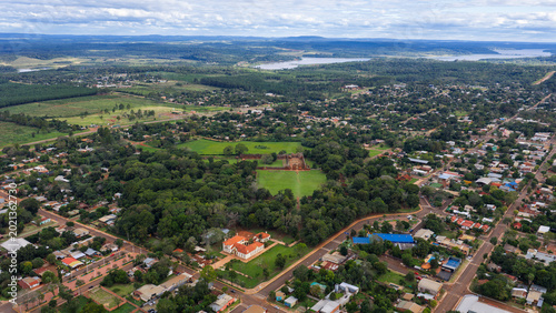San Ignacio Miní Jesuit ruins, Misiones, Argentina, aerial view