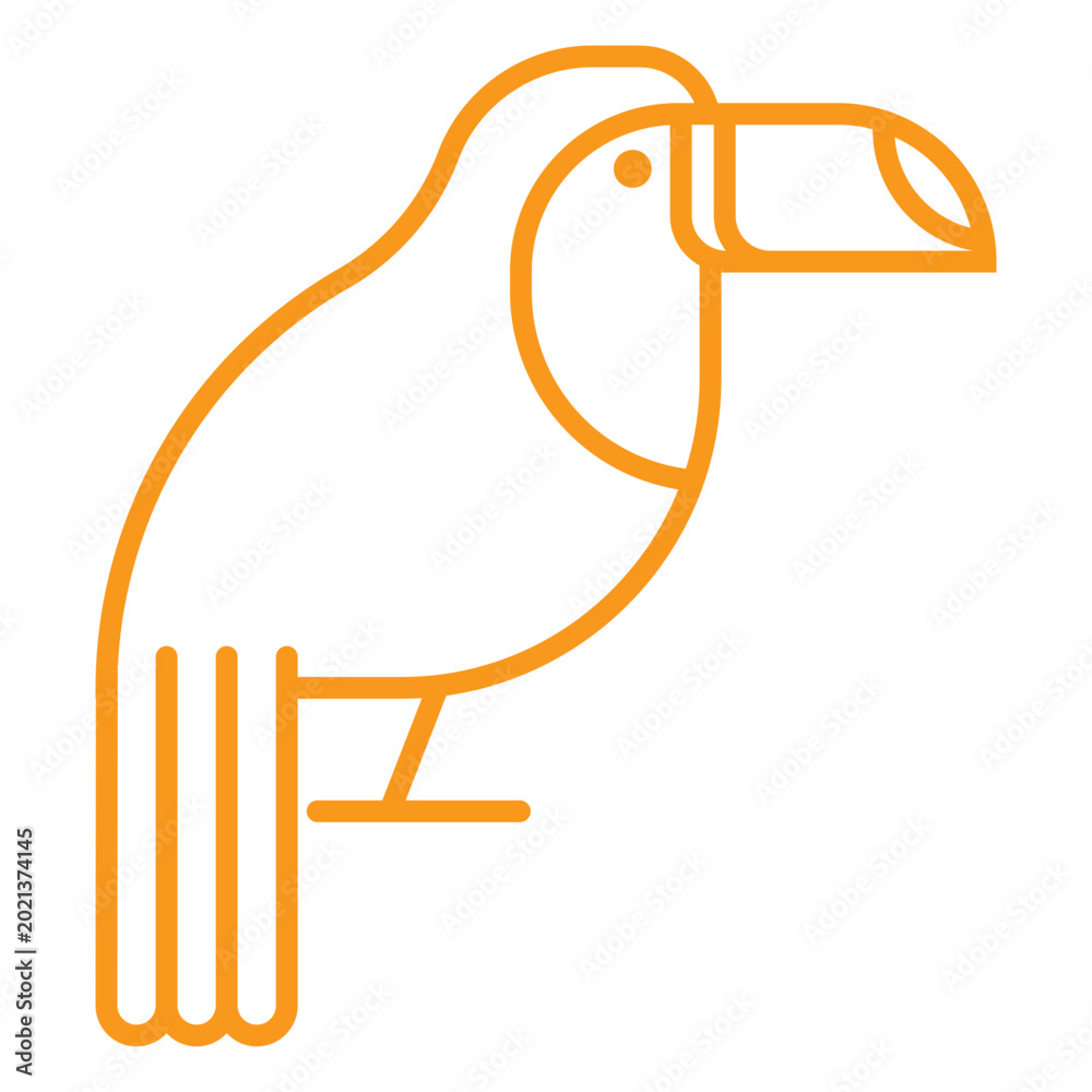 Fototapeta premium Toucan icon