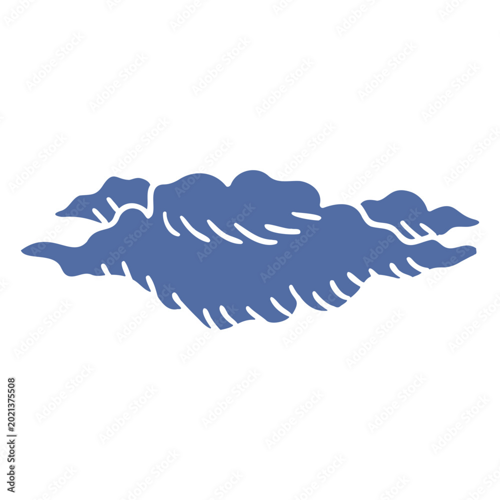 Obraz premium Stylish minimalist cloud design