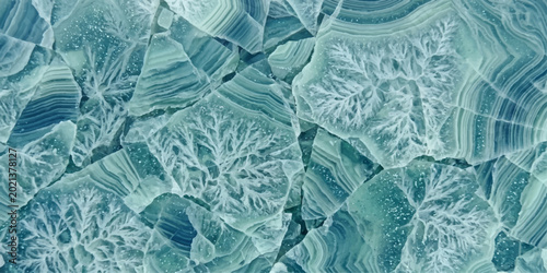 Tablou pe pânză A stunning macro capture of crystalline structures reveals the intricate beauty
