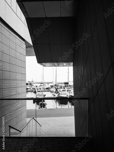 Plakat Black &white marina