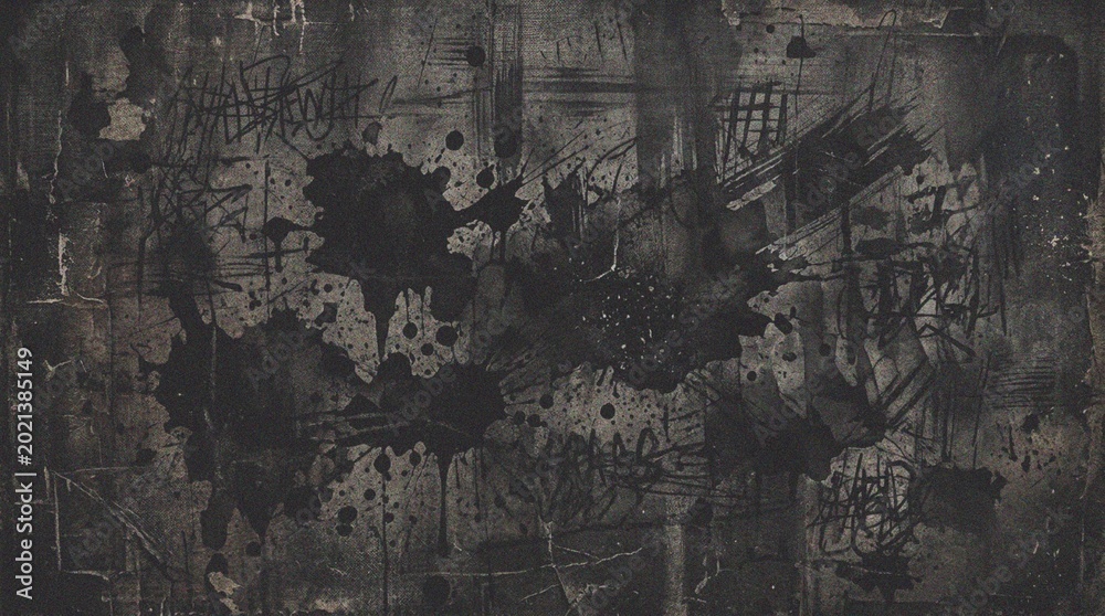 Fototapeta premium Dark grunge textured abstract background.
