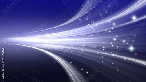 abstract blue background. Abstract futuristic tech background with glowing, leaving space for digital data flow, creates a technology



