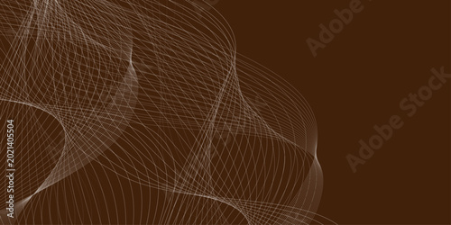 Photography Abstract Olive and Light Coral light trails flowing gracefully over a deep dark space with glittering Vector background