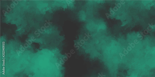Foto Abstract teal and dark pattern, evoking an ethereal and atmospheric artistic look, with layers of teal smoke effect blended against a dark background, creating a visually compelling display